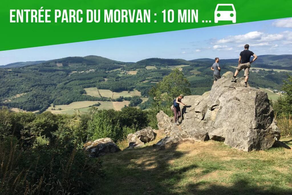 La Fontaine Neuve-Avallon-5 Personnes-1 Chambre-3 Lits-Parking-Wifi Bagian luar foto